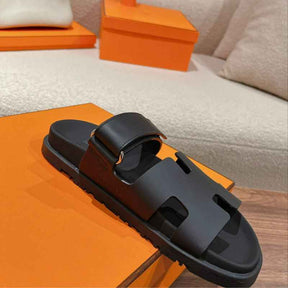 Sandália Hermès Chypre Preta