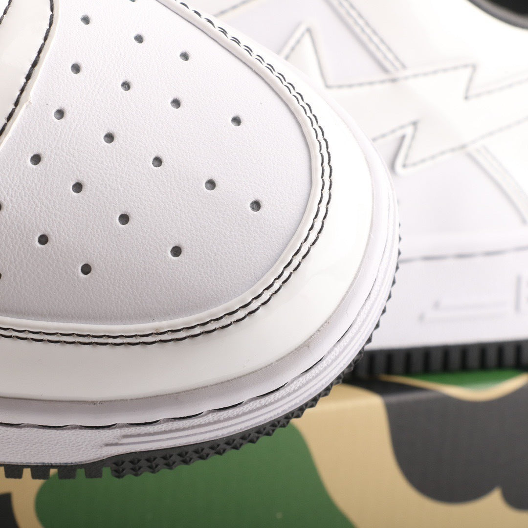 A Bathing Ape Bape Sta Black White Line