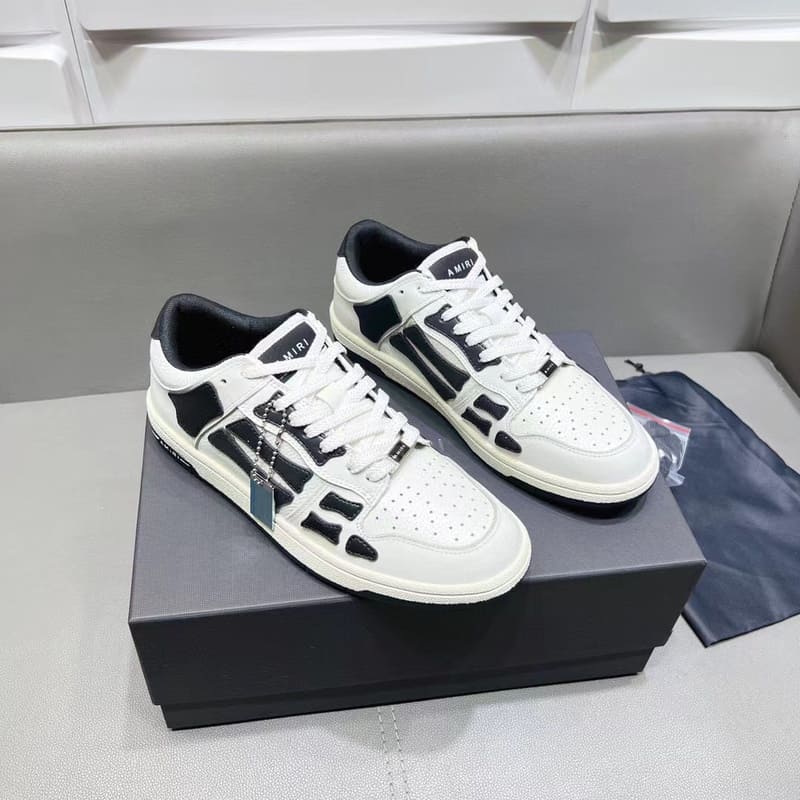 Amiri Skel Top Low White Black