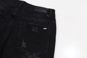 Calça Amiri Distressed Varsity Logo Jeans