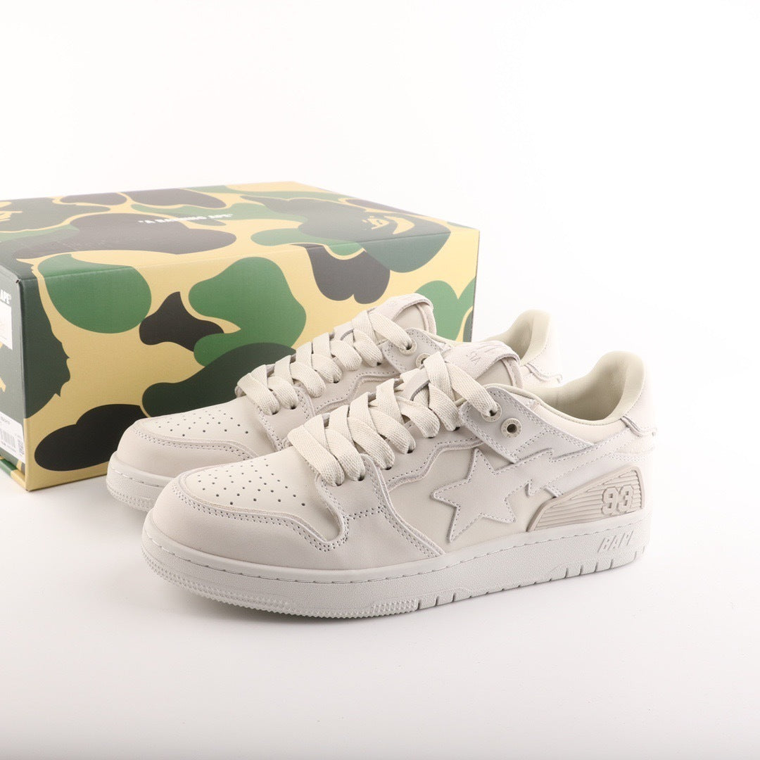 A Bathing Ape Bape Sk8 Sta Triple White