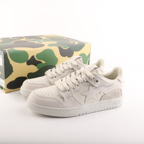 A Bathing Ape Bape Sk8 Sta Triple White