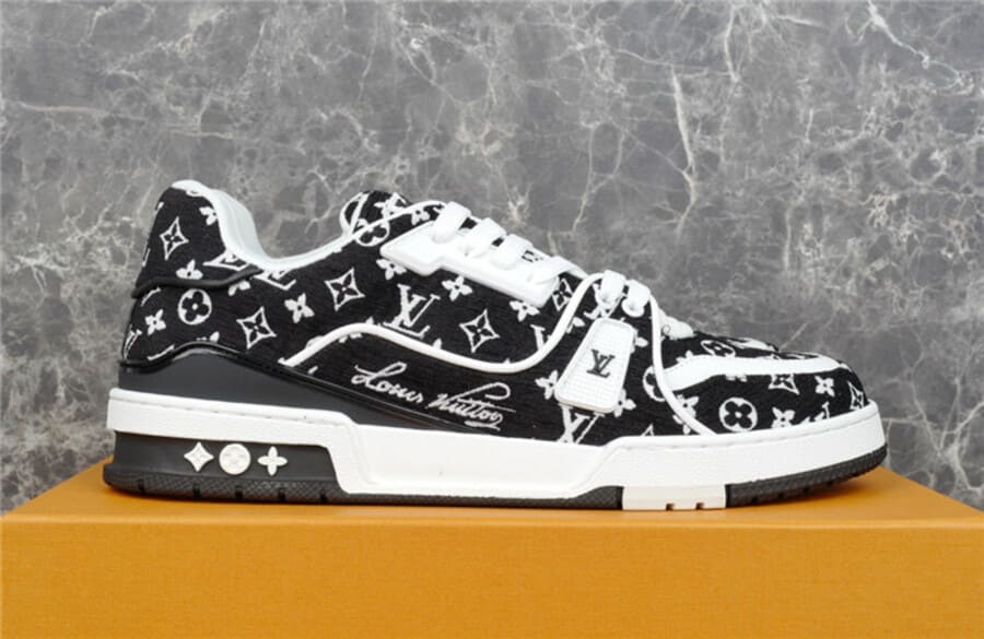 Louis Vuitton Trainer Black Monogram Textile