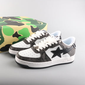 A Bathing Ape Bape Sta Low Serpentine Black