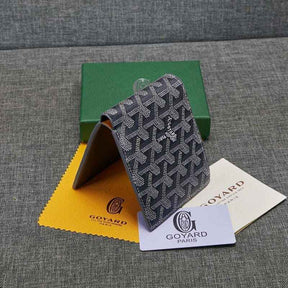 Carteira Goyard Victoire Azul/Cinza