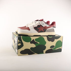A Bathing Ape Bape SK8 Sta Vintage White Red