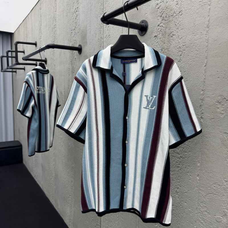 Conjunto Louis Vuitton Crochê Branco/Azul