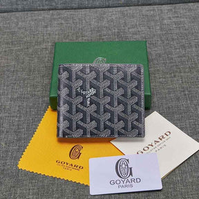 Carteira Goyard Victoire Azul/Cinza