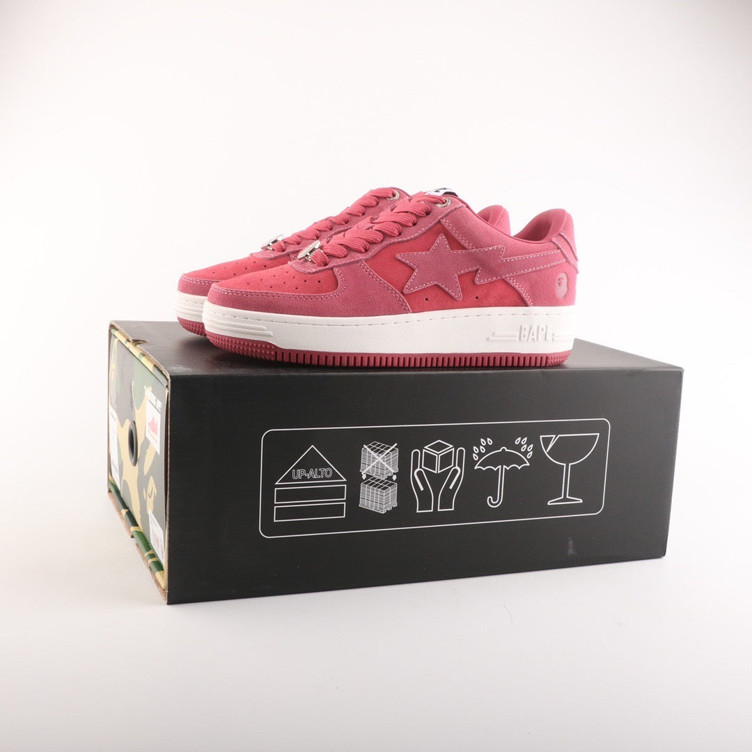 A Bathing Ape Bape Sta Pink Suede
