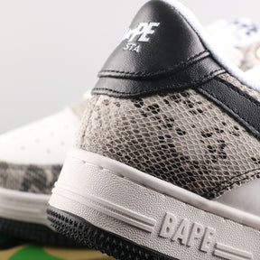 A Bathing Ape Bape Sta Low Serpentine White