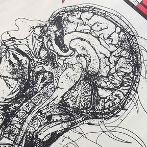 Camiseta Hellstar Human Development White Cream