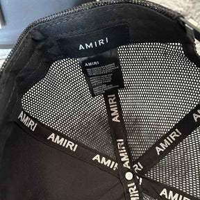 Boné Amiri Trucker Staggered Logo Preto