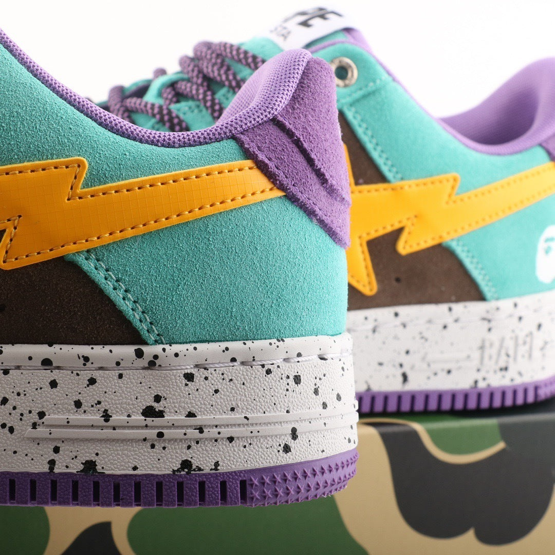 A Bathing Ape Bape Sta Brown Yellow