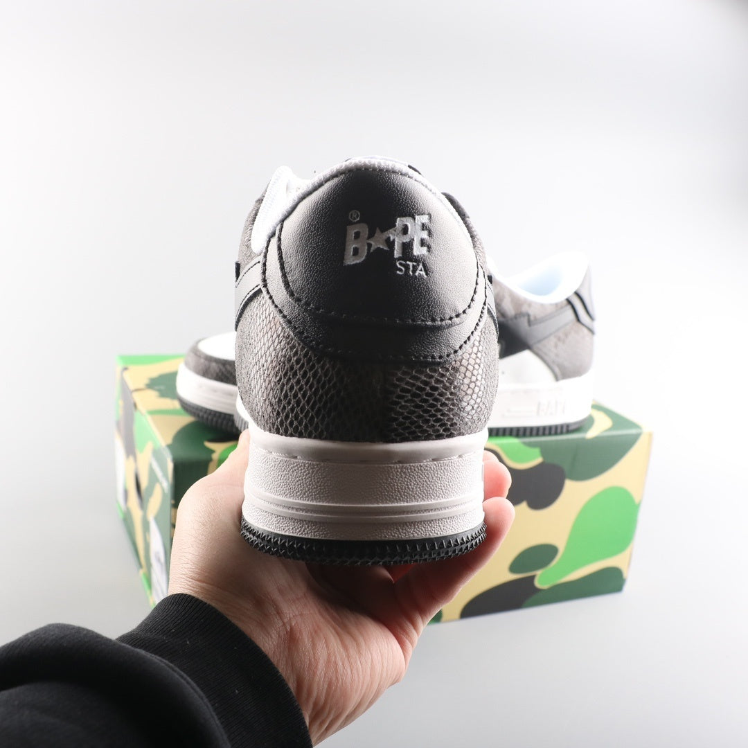 A Bathing Ape Bape Sta Low Serpentine Black