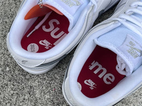 Supreme x Nike SB Dunk Low 94 White Metallic Silver