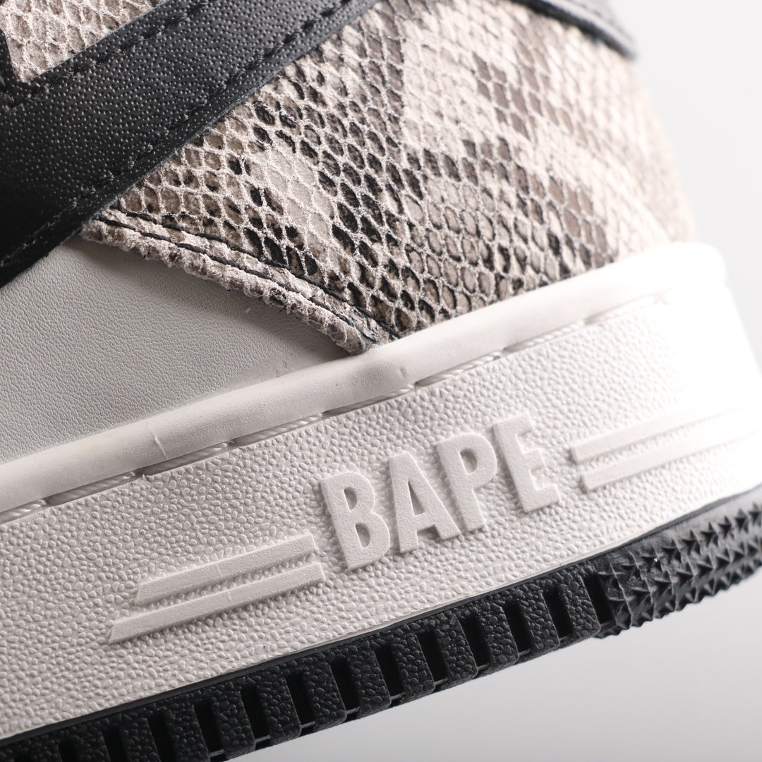 A Bathing Ape Bape Sta Low Serpentine White