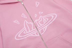 Moletom Broken Planet Candy Pink