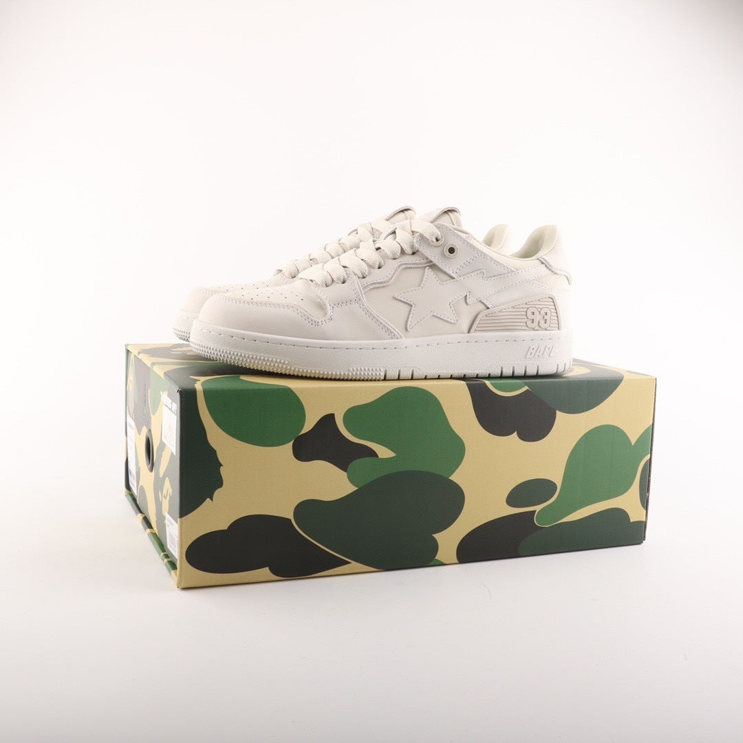 A Bathing Ape Bape Sk8 Sta Triple White