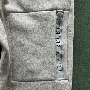 Conjunto Trapstar Chenille Decoded 2.0 Hoodie Grey/Ice Blue