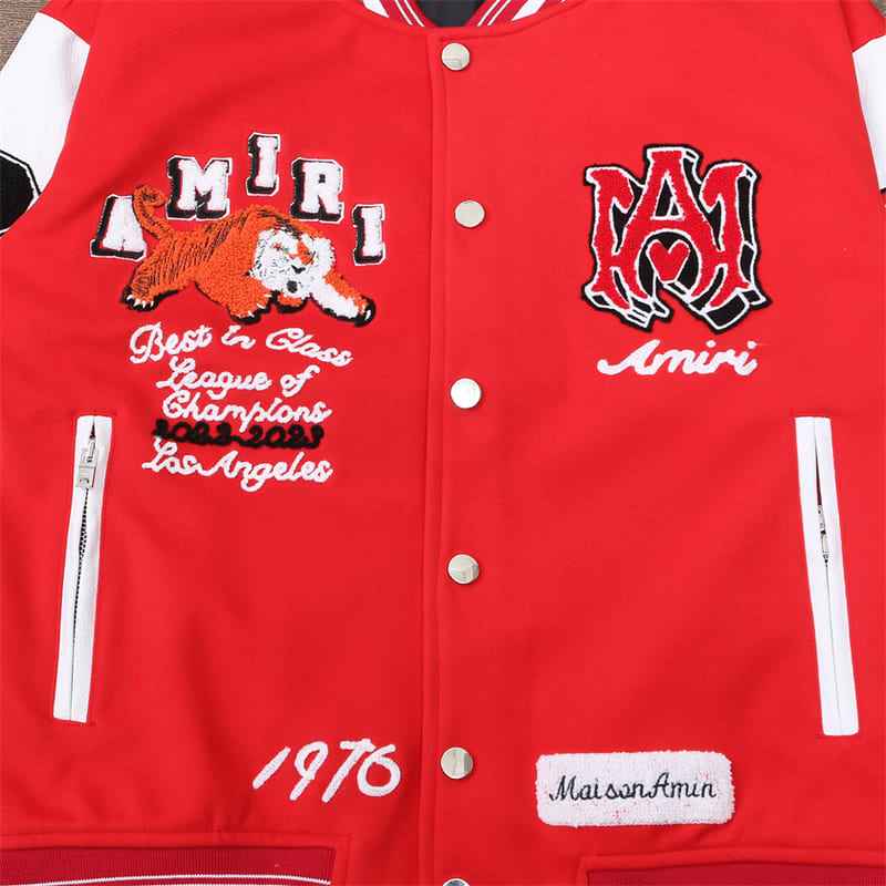 Jaqueta Amiri College Logo Patch Vermelha