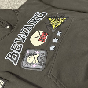 Moletom Broken Planet Beware Hoodie Black