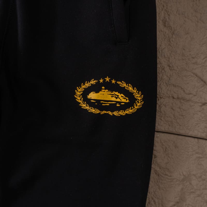 Conjunto Corteiz Superior Royale Preto/Amarelo