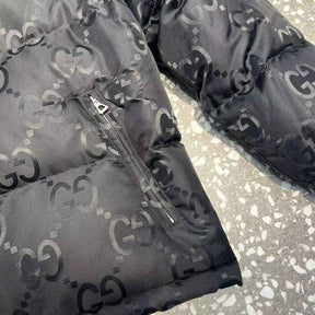 Jaqueta Gucci GG Canvas Jumbo Puffer Preta