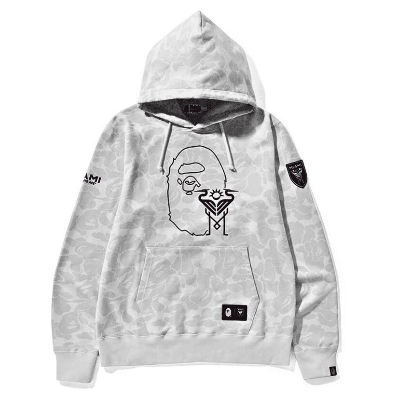 Moletom Bape x Inter Miami Camo Cinza