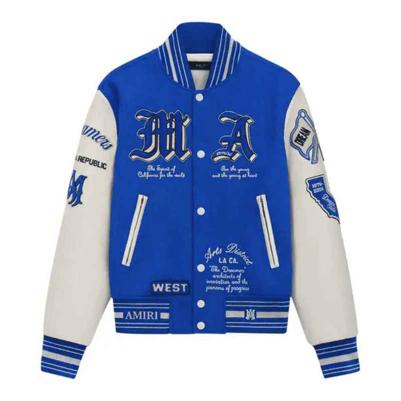 Jaqueta Amiri MA Dream Team Varsity Azul