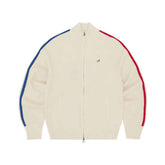 Jaqueta Corteiz Knit Zip Up Fleece Cream