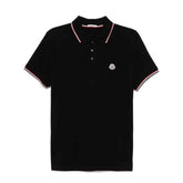 Camiseta Moncler Rib Polo Preta