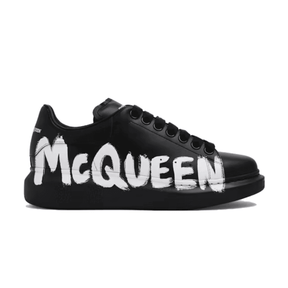 Alexander McQueen Oversized Graffiti Black White