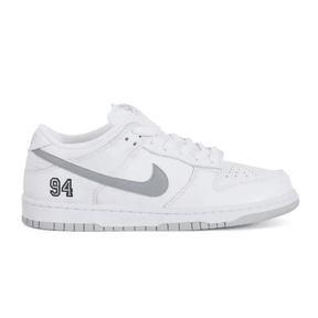 Supreme x Nike SB Dunk Low 94 White Metallic Silver
