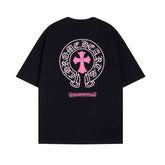 Camiseta Chrome Hearts Pink Cross
