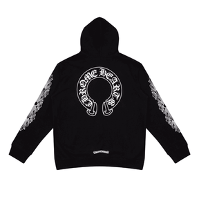 Moletom Chrome Hearts Horseshoe Floral Preto