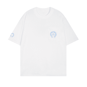 Camiseta Chrome Hearts Triple Cross Logo Branca