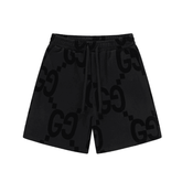 Bermuda Moletom Gucci GG Logo Preto