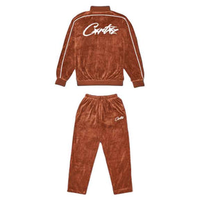 Conjunto Corteiz Veludo Marrom