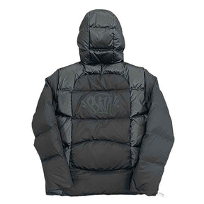 Jaqueta Puffer Synaworld Logo Wave Preta
