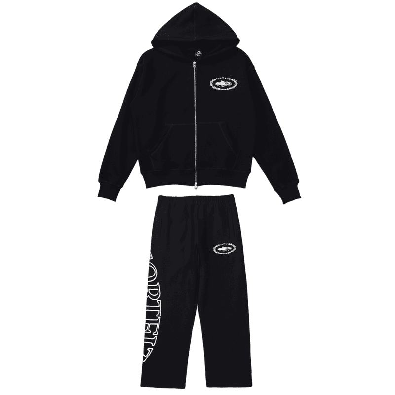 Conjunto Corteiz Superior Royale Preto/Branco