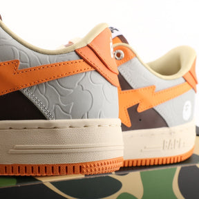 A Bathing Ape Bape Sta Grey Orange