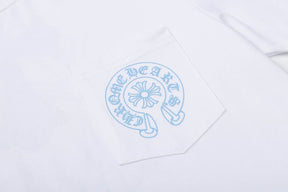 Camiseta Chrome Hearts Triple Cross Logo Branca