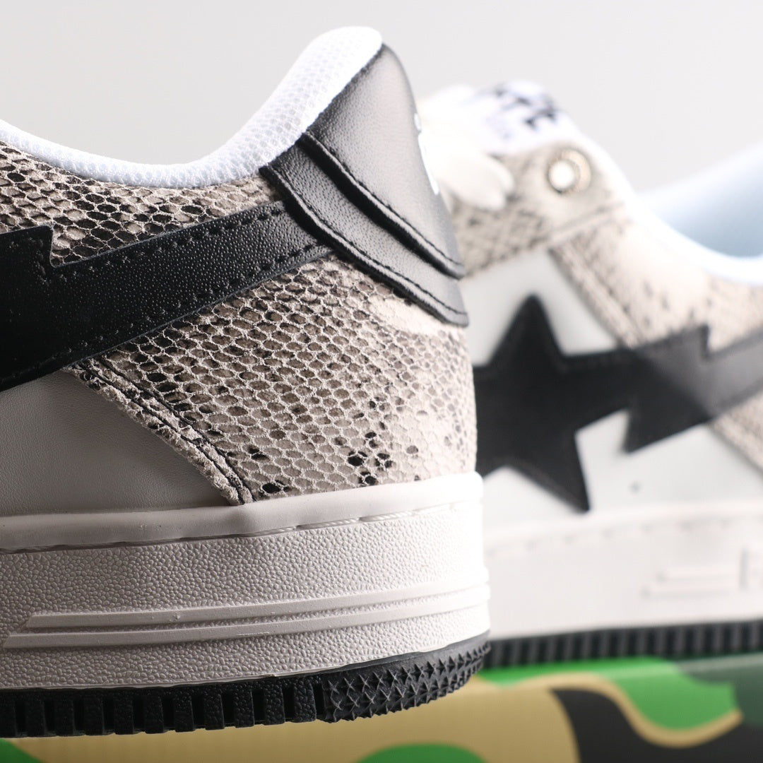 A Bathing Ape Bape Sta Low Serpentine White