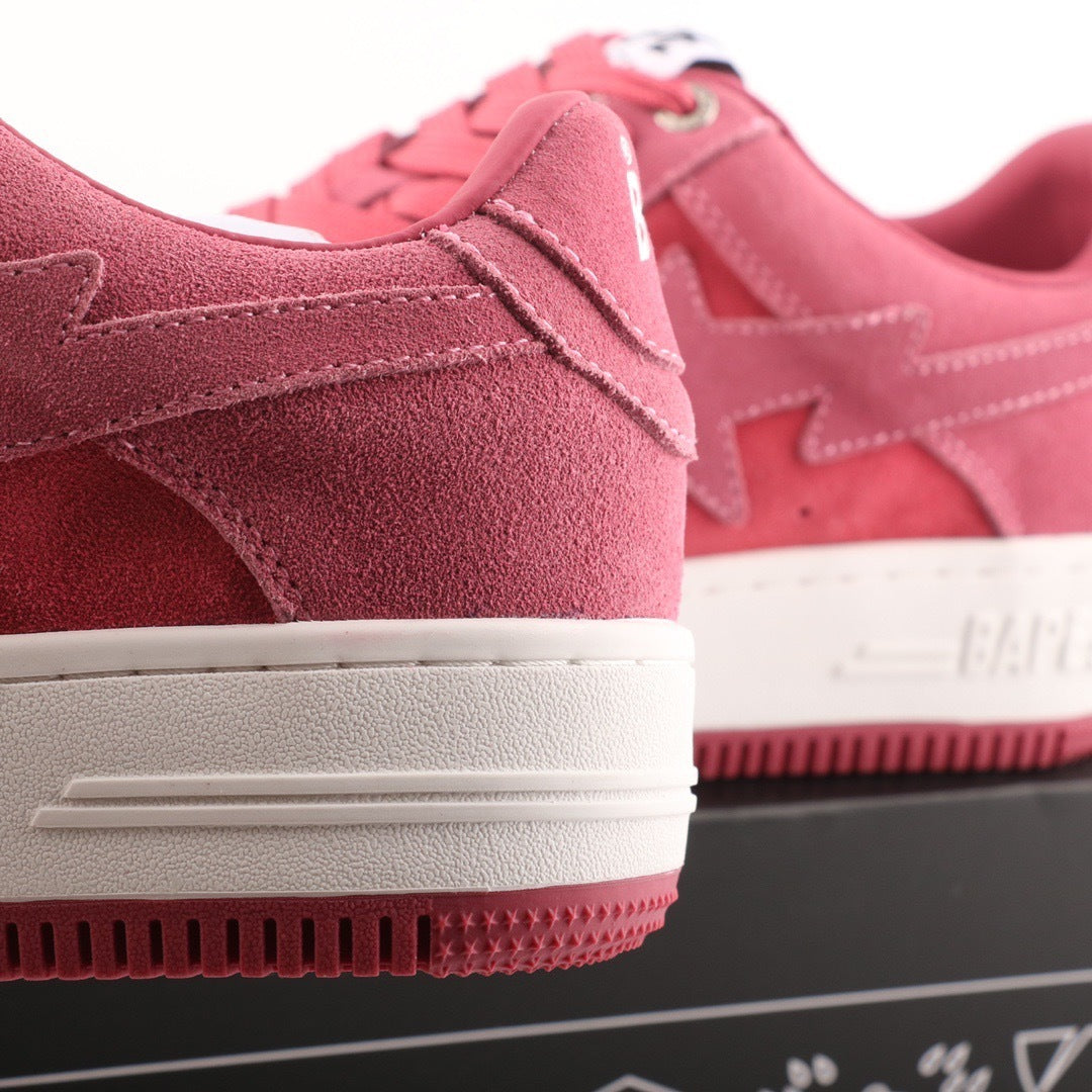 A Bathing Ape Bape Sta Pink Suede