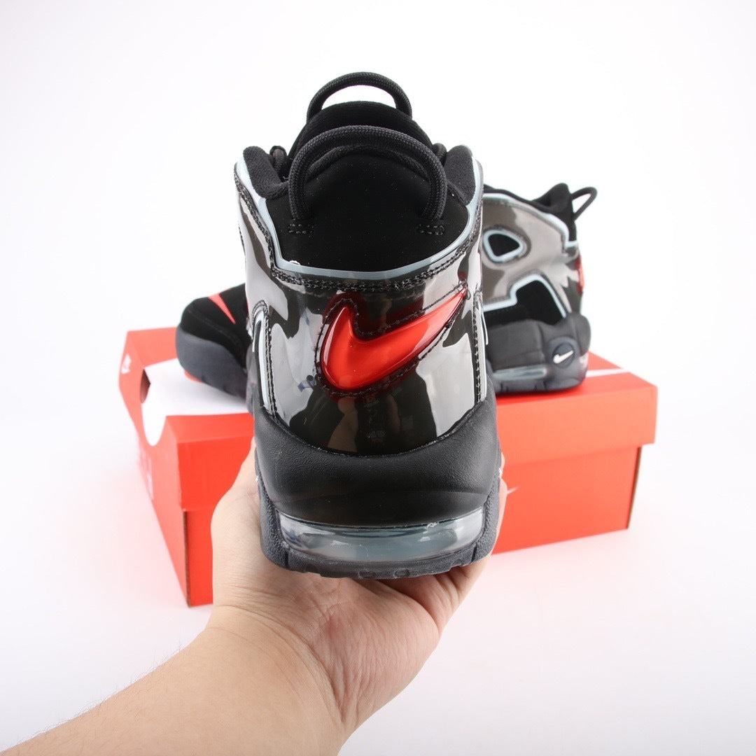 Nike Air More Uptempo Black / White Chile - Red