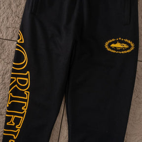 Conjunto Corteiz Superior Royale Preto/Amarelo