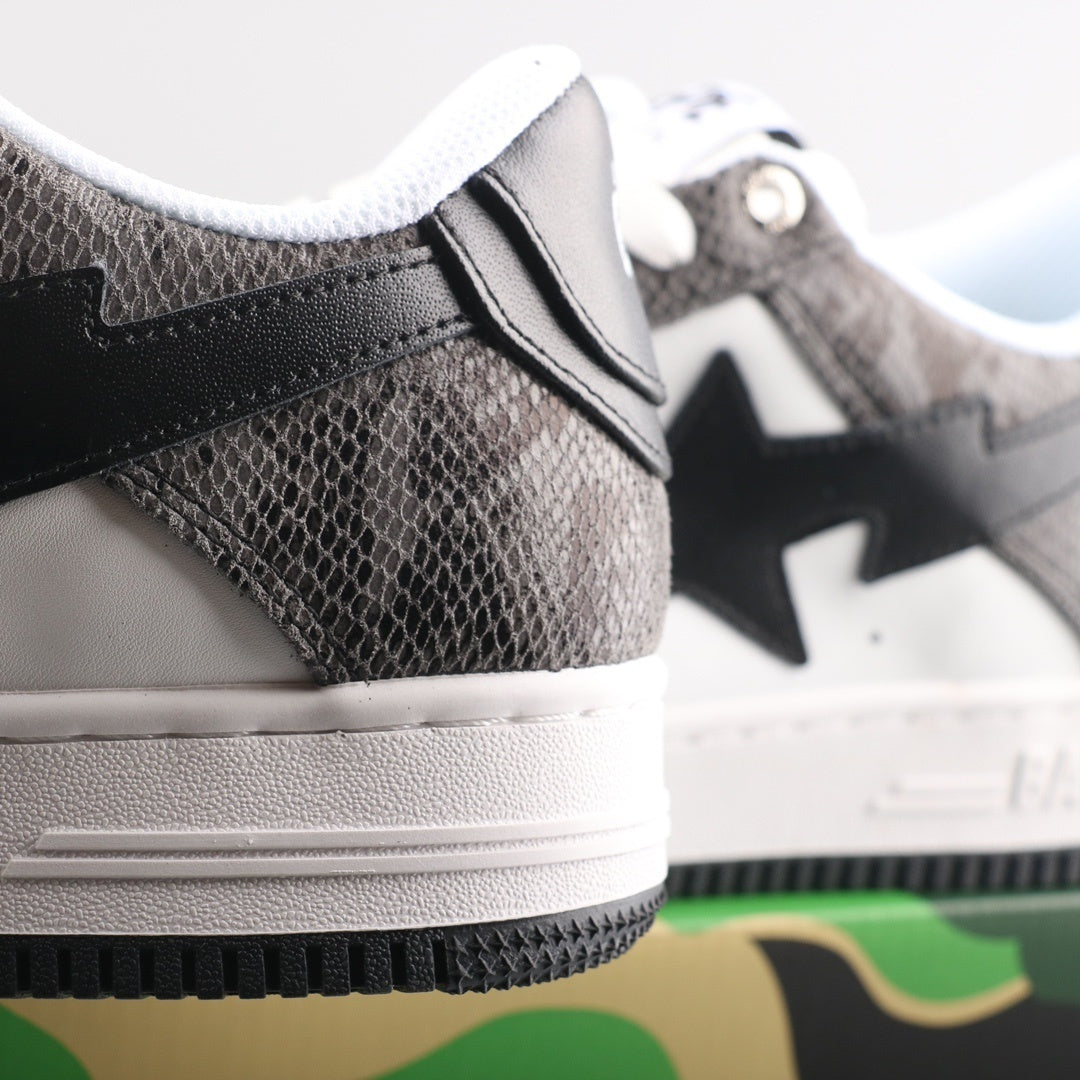 A Bathing Ape Bape Sta Low Serpentine Black