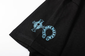 Camiseta Chrome Hearts Triple Cross Logo Preta
