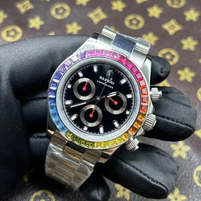 Relógio A Bathing Ape Bapex Type 4 Crystal Stone Prata