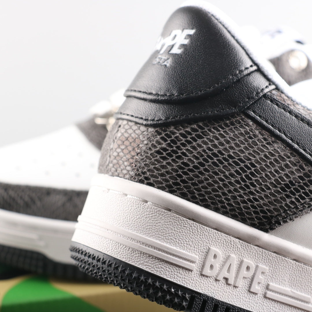 A Bathing Ape Bape Sta Low Serpentine Black